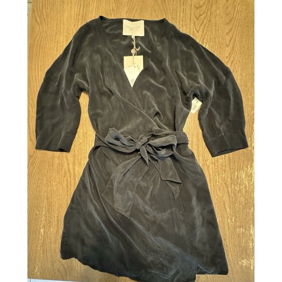 envelope 1976 dress San Diego Black Wrap Minimalist Chic Size 40 NWT $515 - Picture 7 of 16